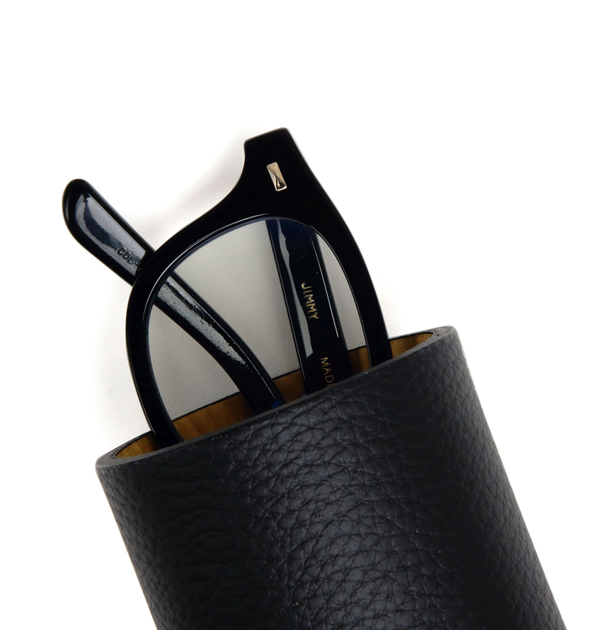 DIFFUSER TOKYO / DURABLE LEATHER EYEWEAR STAND / BLACK & YELLOW