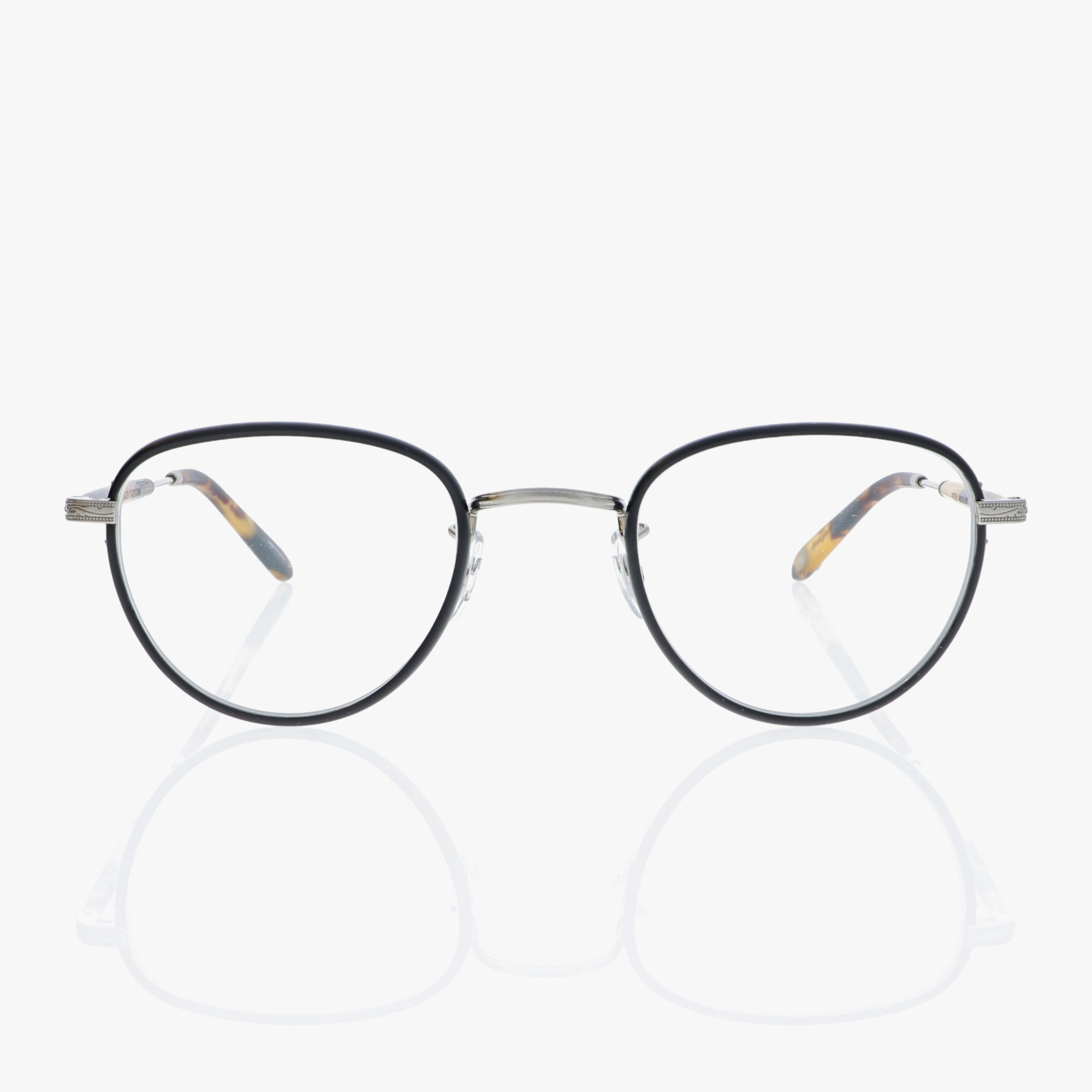 GARRETT LEIGHT / WILTERN / MATTE BLACK - BRUSHED SILVER - DARK TORTOISE