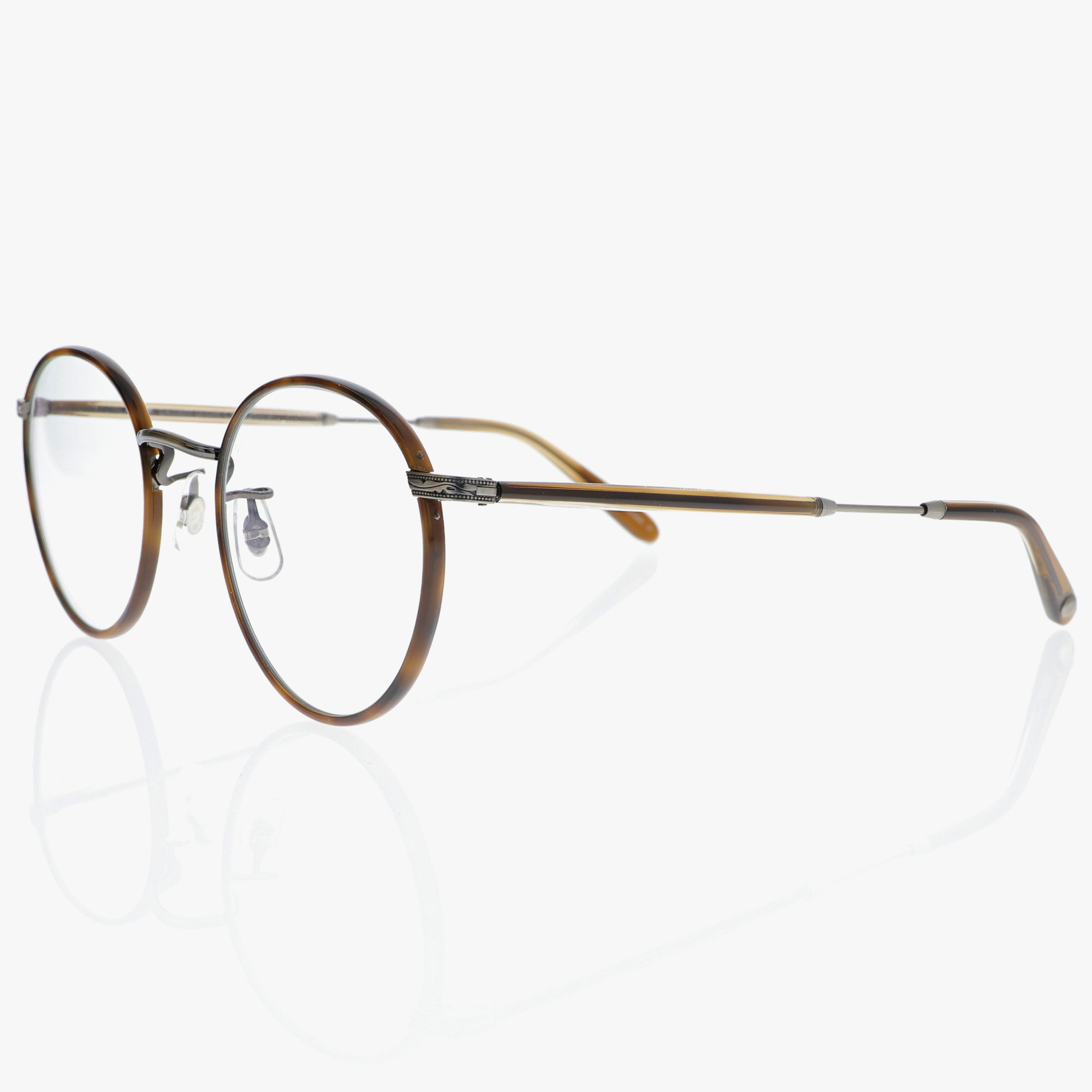 GARRETT LEIGHT / WILSON / HONEYCOMB TORTOISE - PEWTER - KHAKI TORTOISE