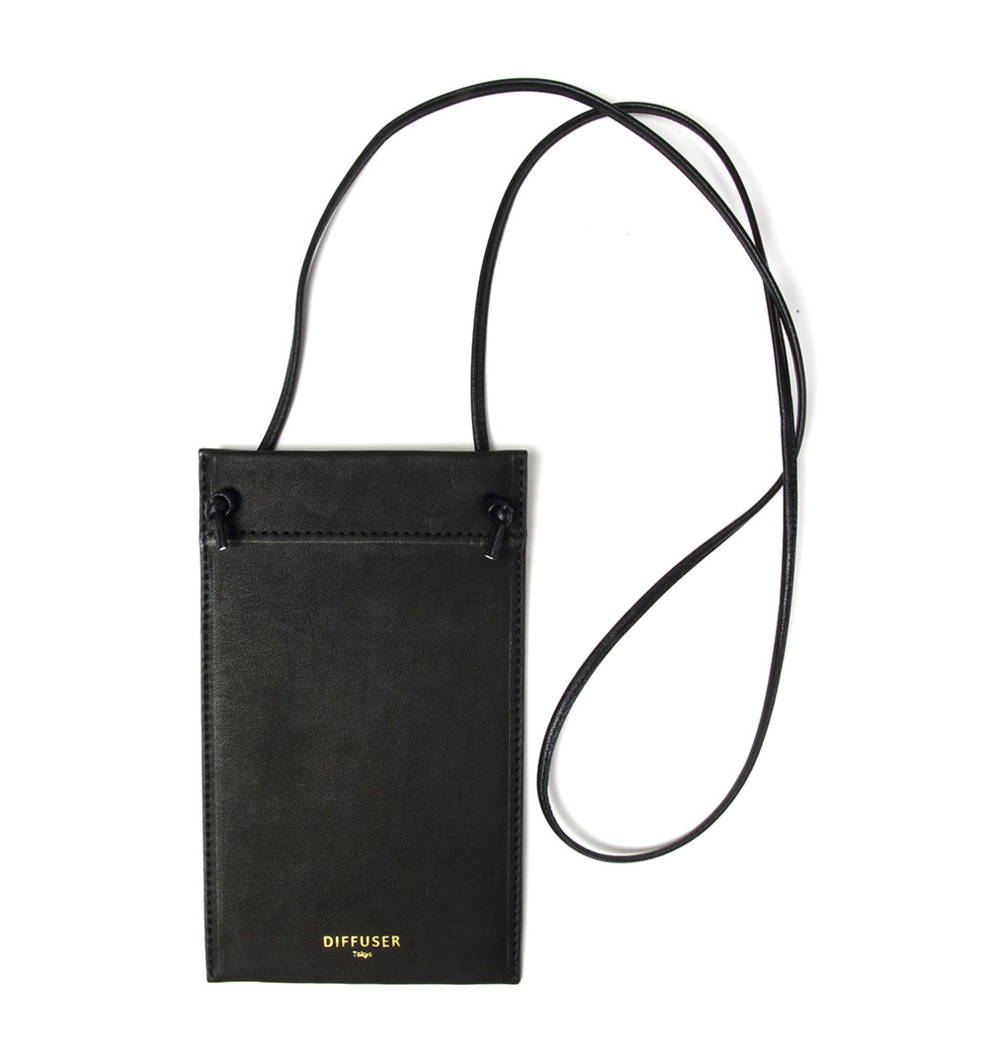 DIFFUSER TOKYO / SHADE PROCESSING LEATHER EYEWEAR CASE 2 / BLACK