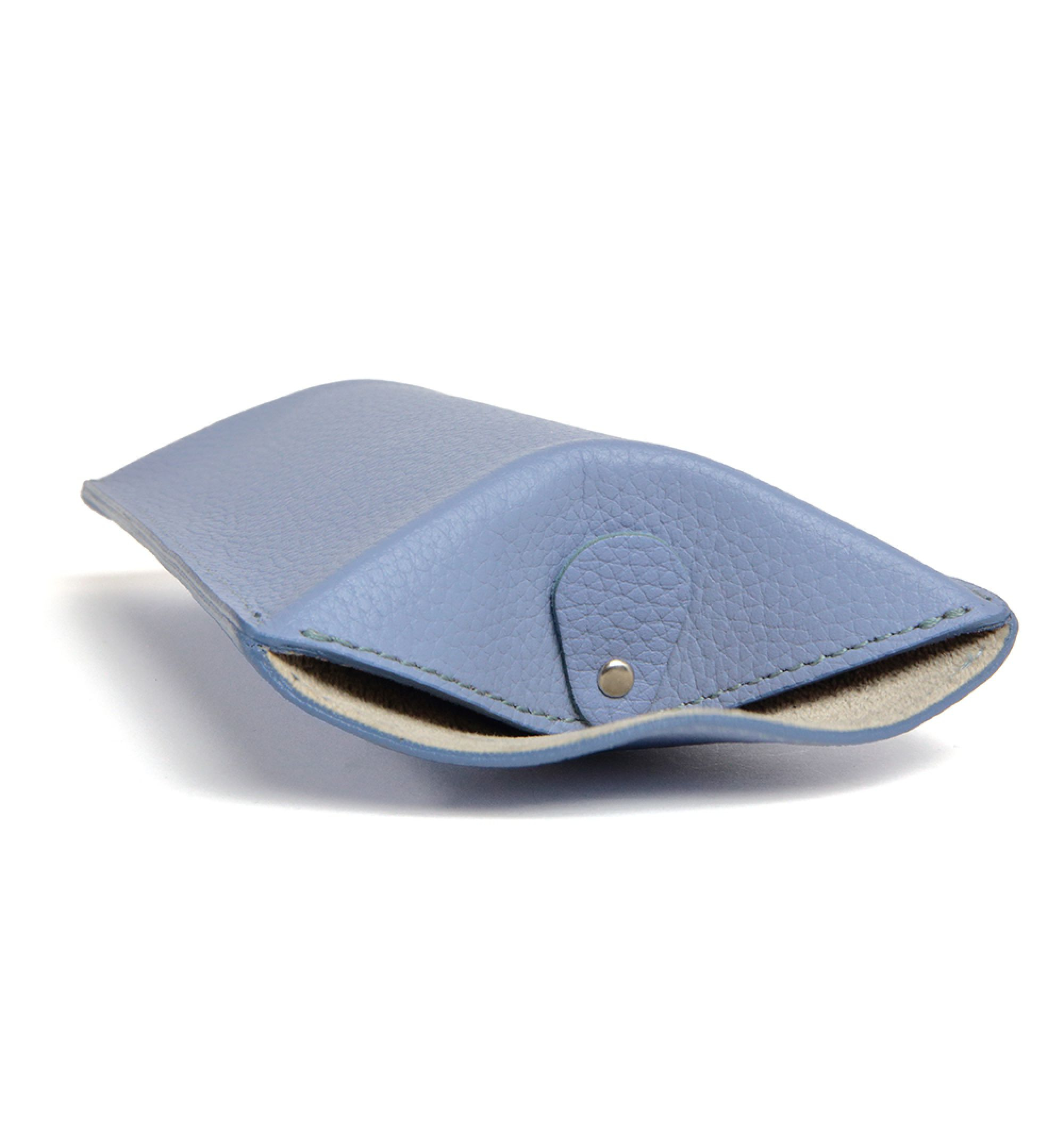 DIFFUSER TOKYO / CYLINDRICAL LEATHER EYEWEAR CASE / PURPLE BLUE