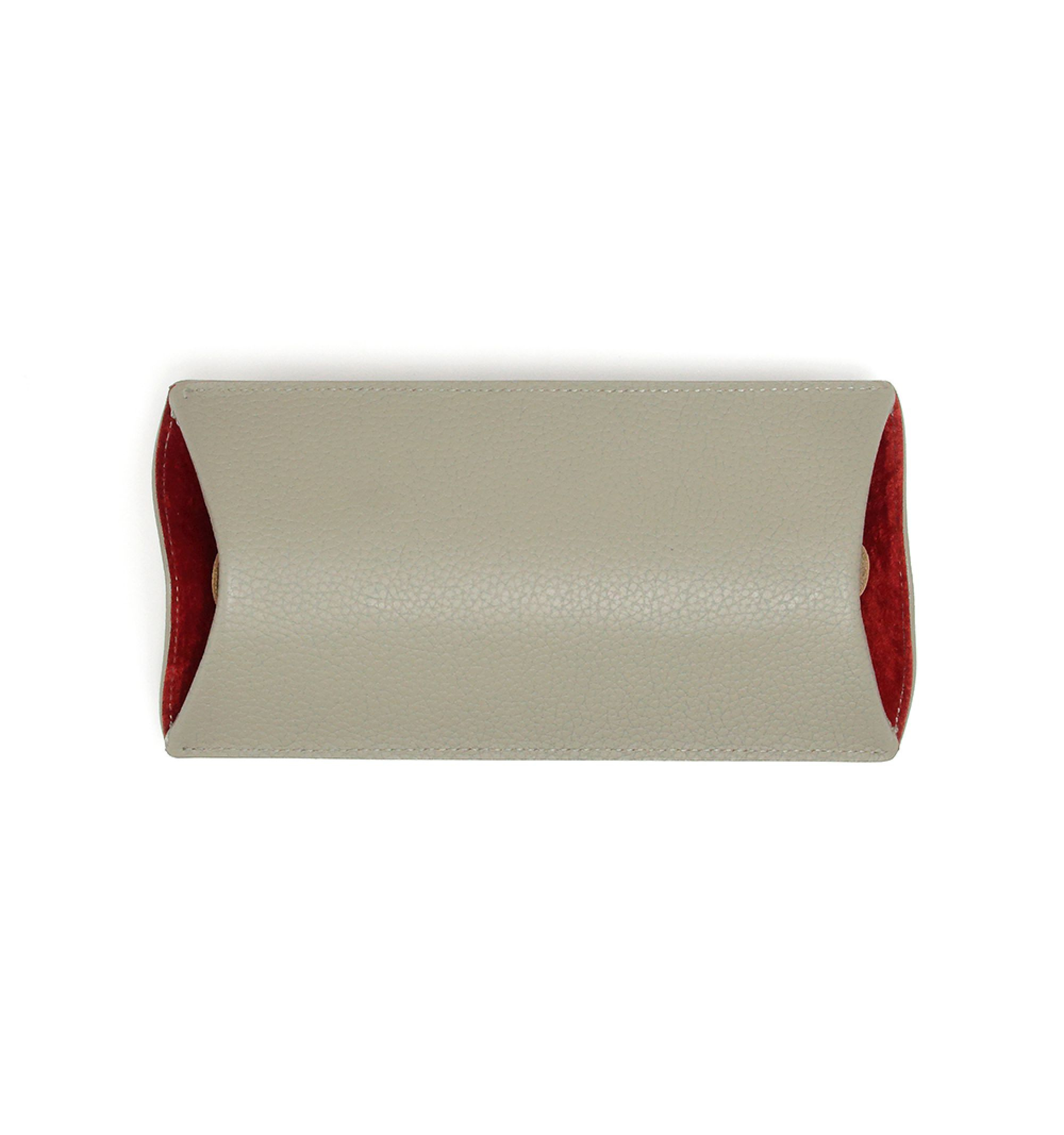 DIFFUSER TOKYO / CYLINDRICAL LEATHER EYEWEAR CASE / GREY