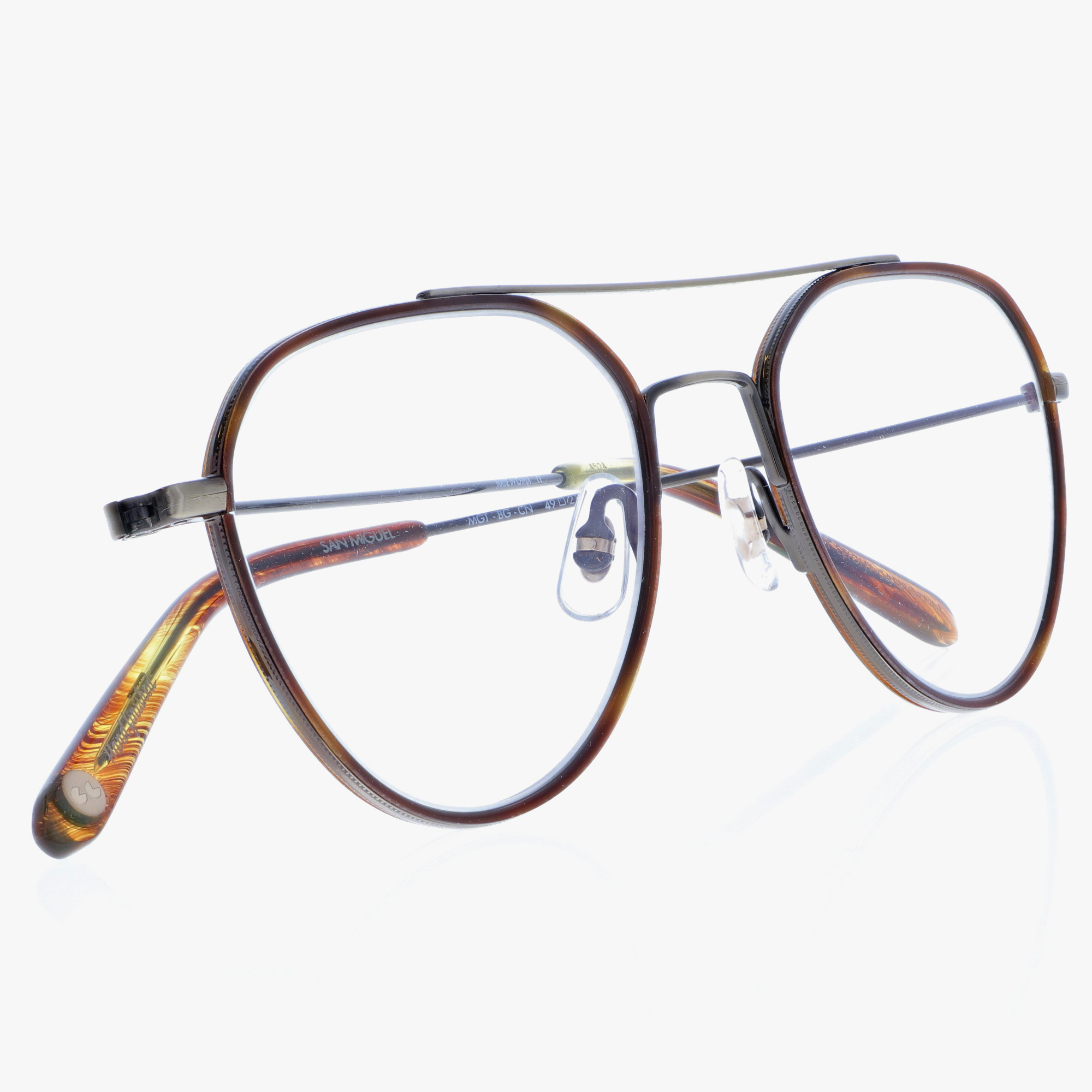 GARRETT LEIGHT / SANMIGUEL / MARIGOLD TORTOISE-BRUSHED