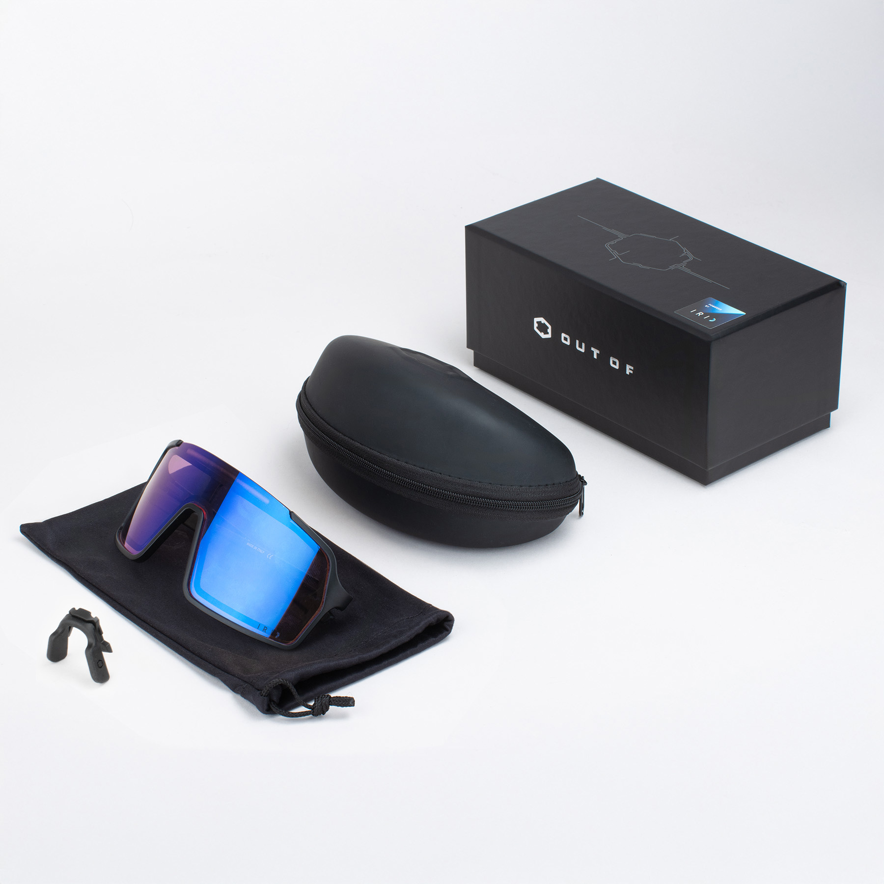 OUT OF / BOT 3 LARGE / BLACK - IRID BLUE