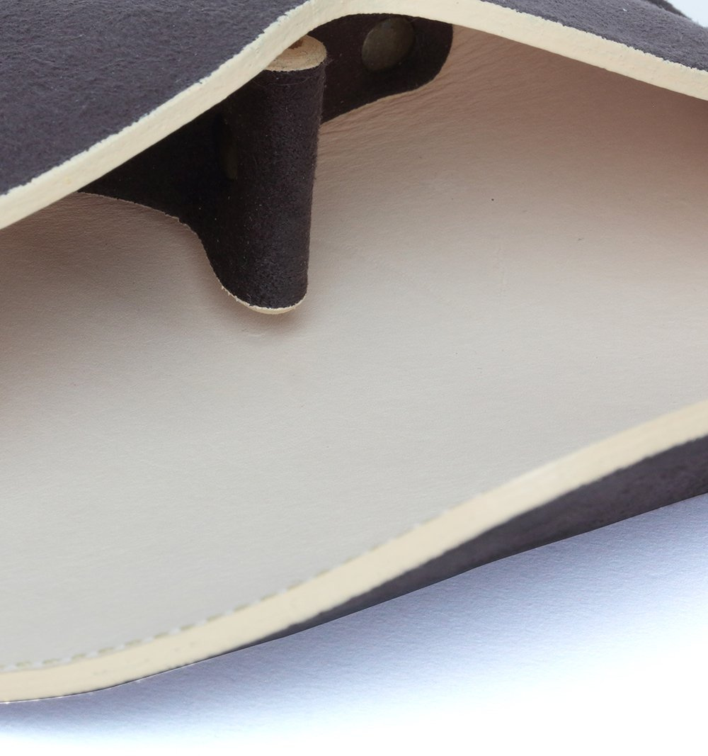 DIFFUSER TOKYO / TECH SUEDE EYEWEAR CASE / BROWN & NATURAL