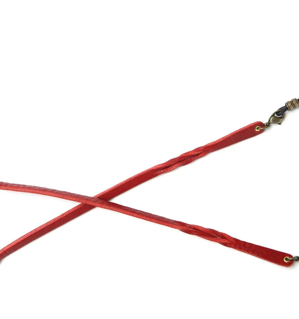 DIFFUSER TOKYO / TWISTED LEATHER SOFT BRACECODE / RED