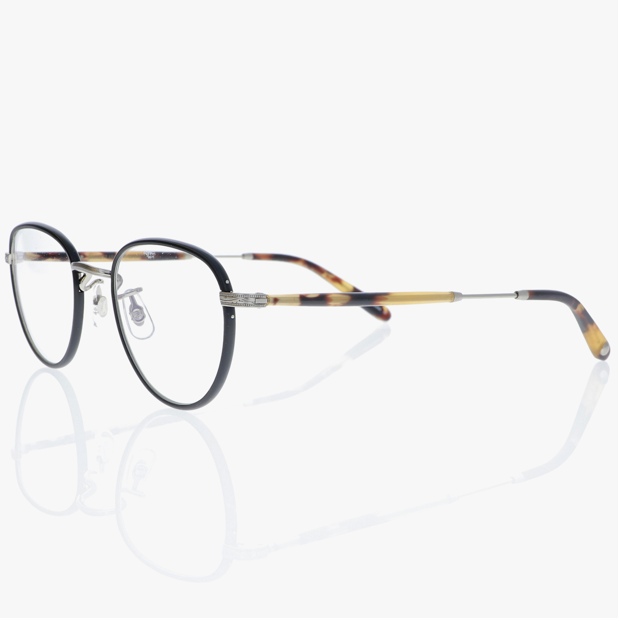 GARRETT LEIGHT / WILTERN / MATTE BLACK - BRUSHED SILVER - DARK TORTOISE