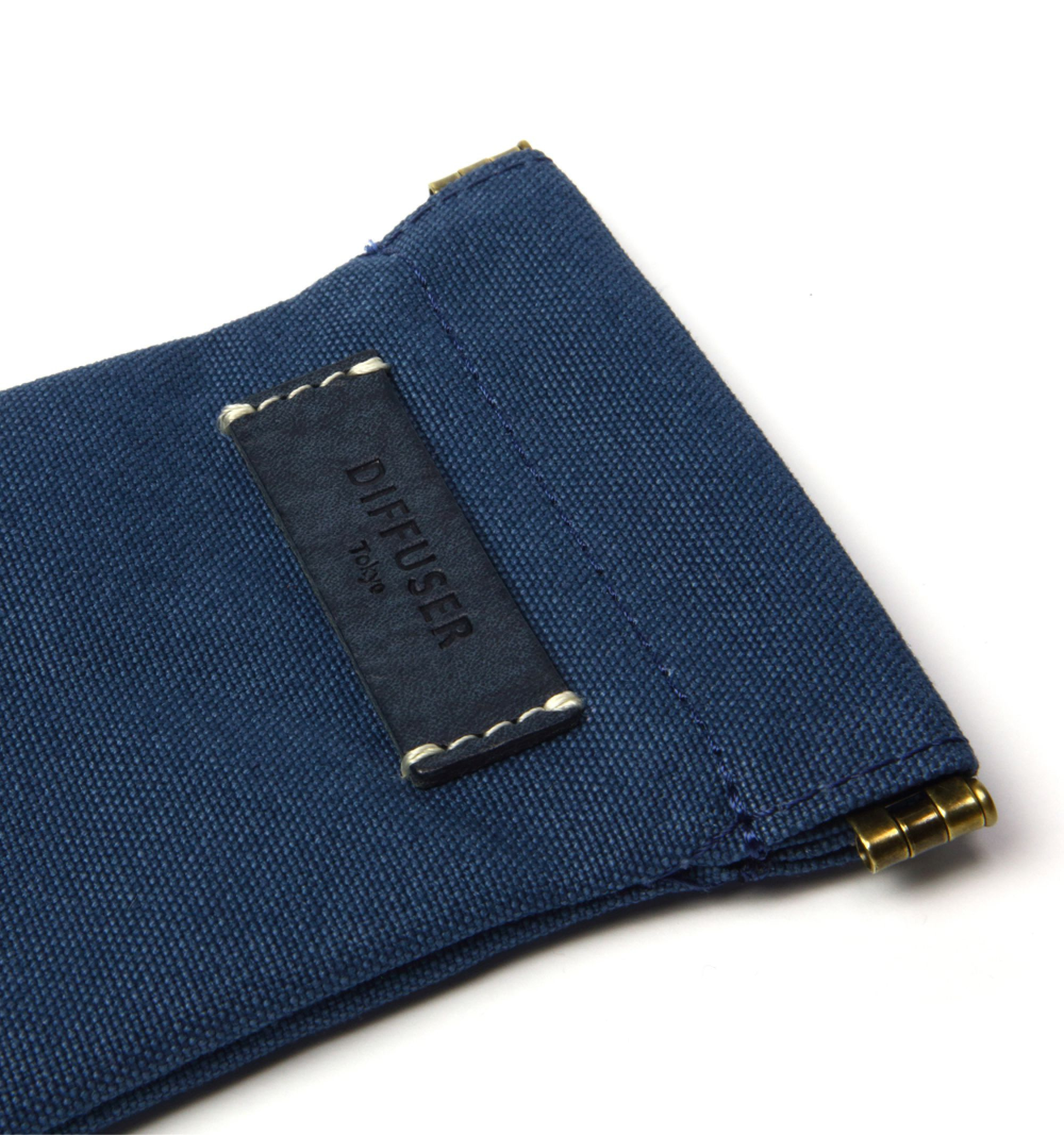 DIFFUSER TOKYO / STRIPE CANVAS SOFT EYEWEAR CASE / NAVY