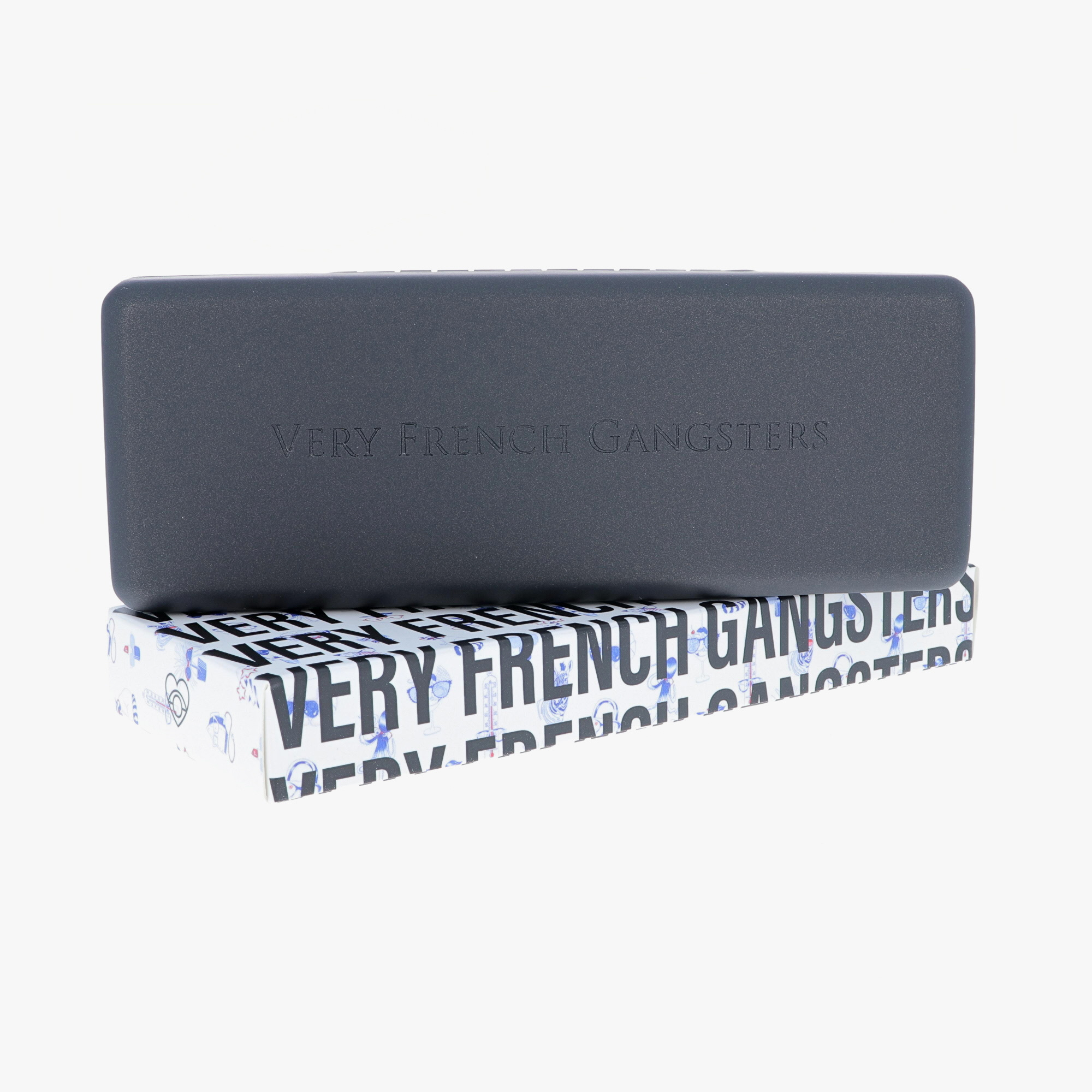 VERY FRENCH GANGSTERS / CLEAR / BLACK GLITTER SPOTS