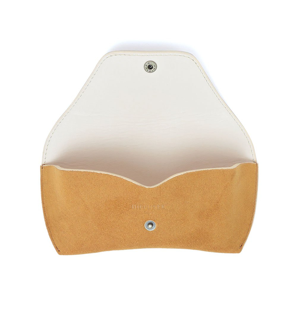 DIFFUSER TOKYO / TECH SUEDE EYEWEAR CASE / YELLOW & NATURAL