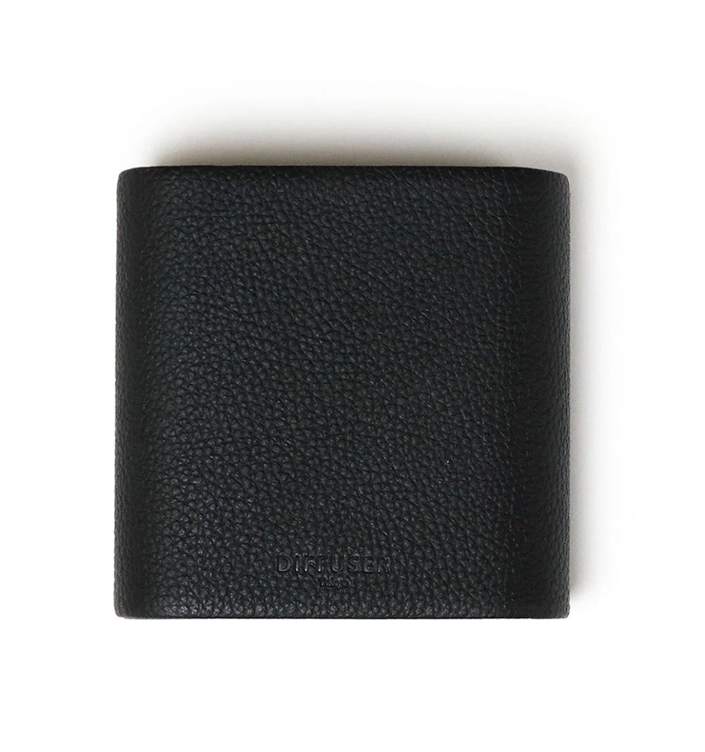 DIFFUSER TOKYO / 2 COMPARTMENT SHRINK LEATHER EYEWEAR STAND / BLACK & NAVY