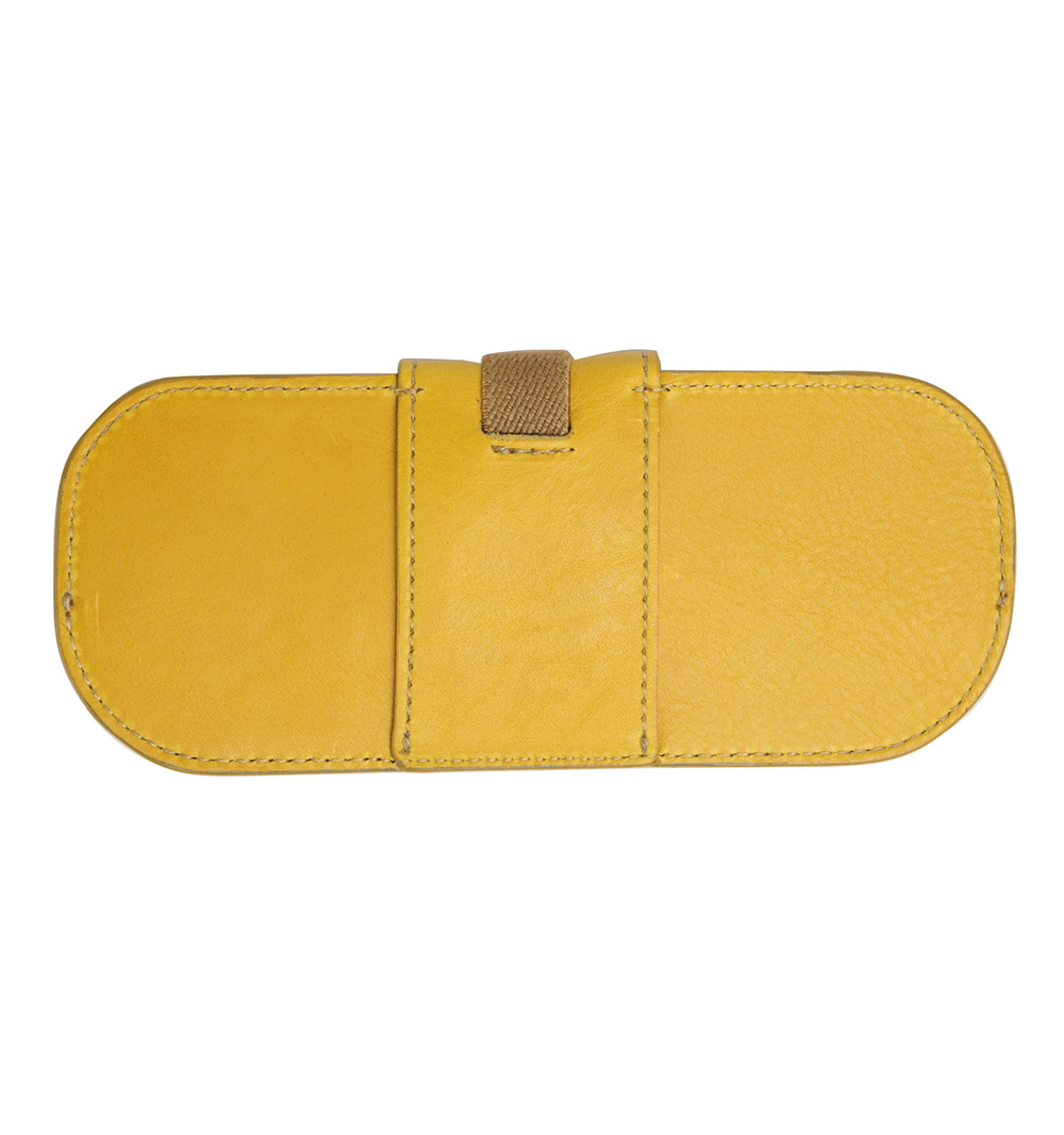 DIFFUSER TOKYO / OIL LEATHER SMART EYEWEAR CASE / YELLOW & NAVY