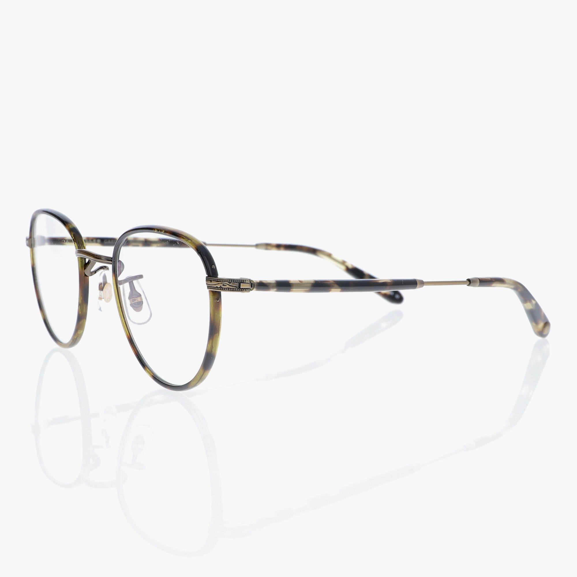 GARRETT LEIGHT / WILTERN / TORTOISE - BRUSHED GOLD - YELLOW TORTOISE