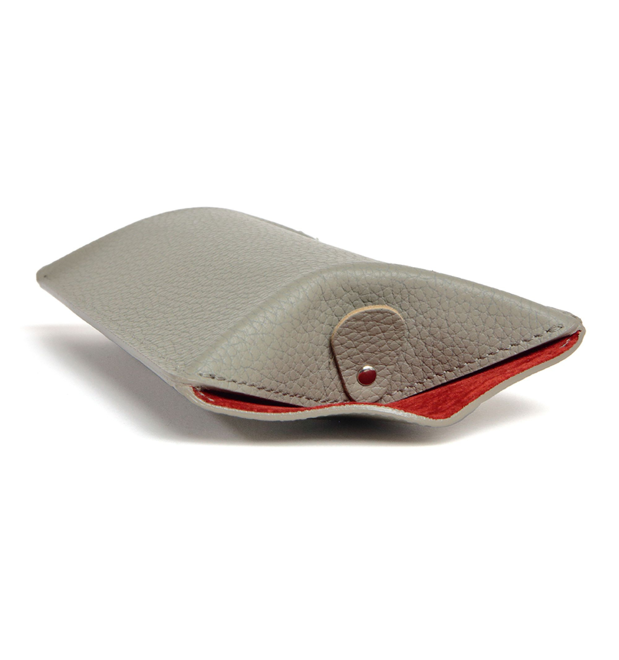 DIFFUSER TOKYO / CYLINDRICAL LEATHER EYEWEAR CASE / GREY