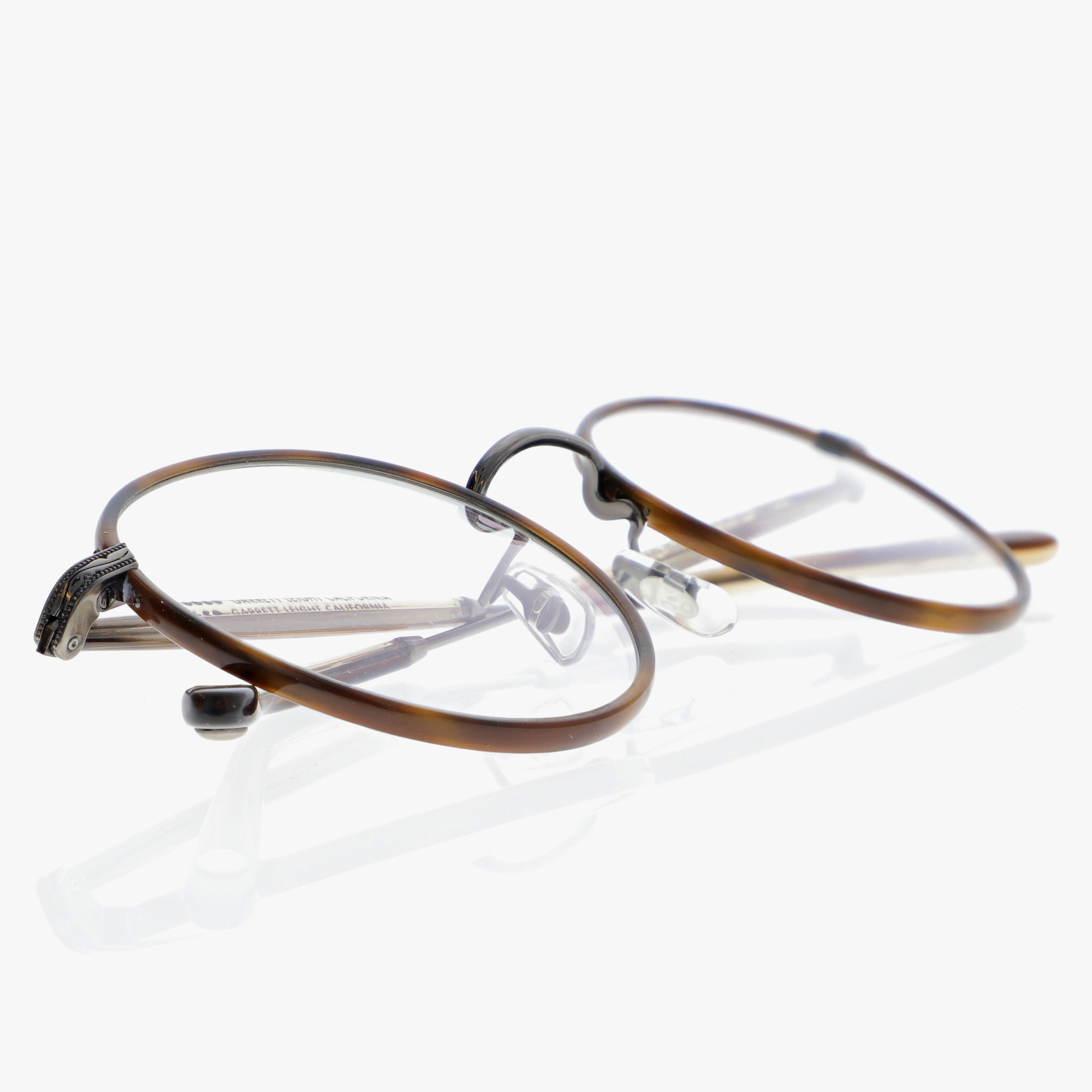 GARRETT LEIGHT / WILSON / HONEYCOMB TORTOISE - PEWTER - KHAKI TORTOISE