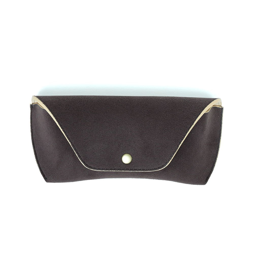 DIFFUSER TOKYO / TECH SUEDE EYEWEAR CASE / BROWN & NATURAL