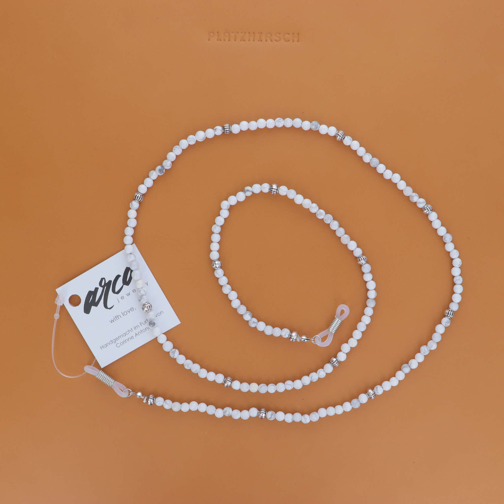 ARCO JEWELRY / HOWLITE / BRILLENKETTE 277