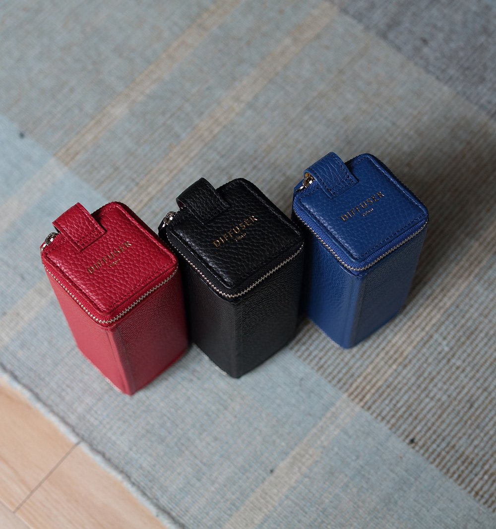 DIFFUSER TOKYO / RHOMBUS PRISM STORAGEBOX TYPE2 / BLACK & BORDEAUX