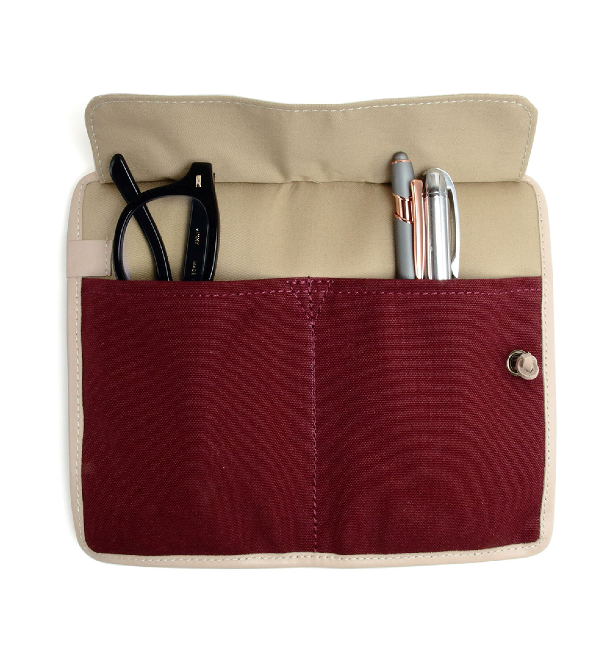 DIFFUSER TOKYO / COTTON CANVAS MULTI CASE / DARK RED