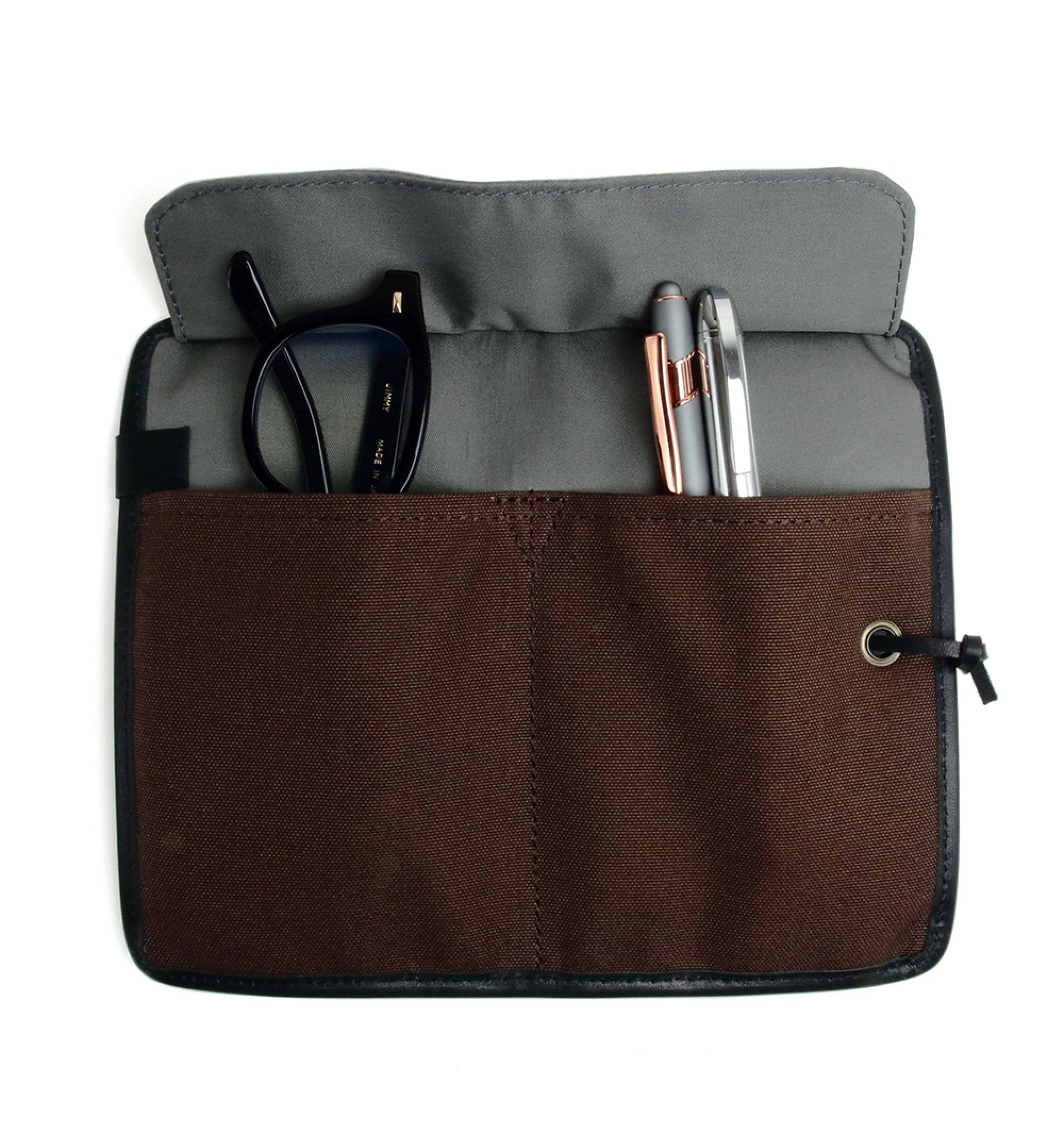 DIFFUSER TOKYO / COTTON CANVAS MULTI CASE / BROWN