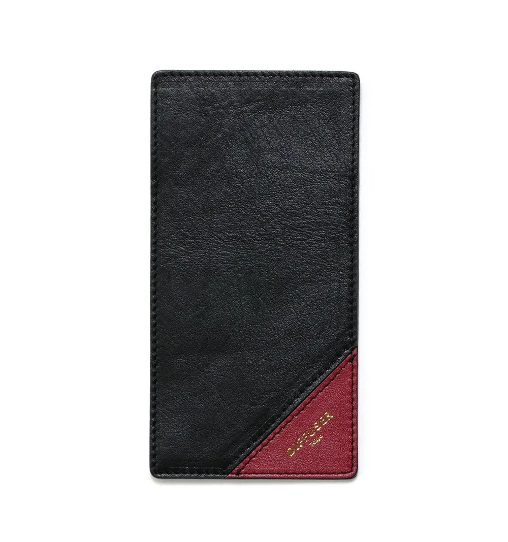 DIFFUSER TOKYO / INNER POCKET EYEWEAR CASE 2 / BLACK & DARK RED