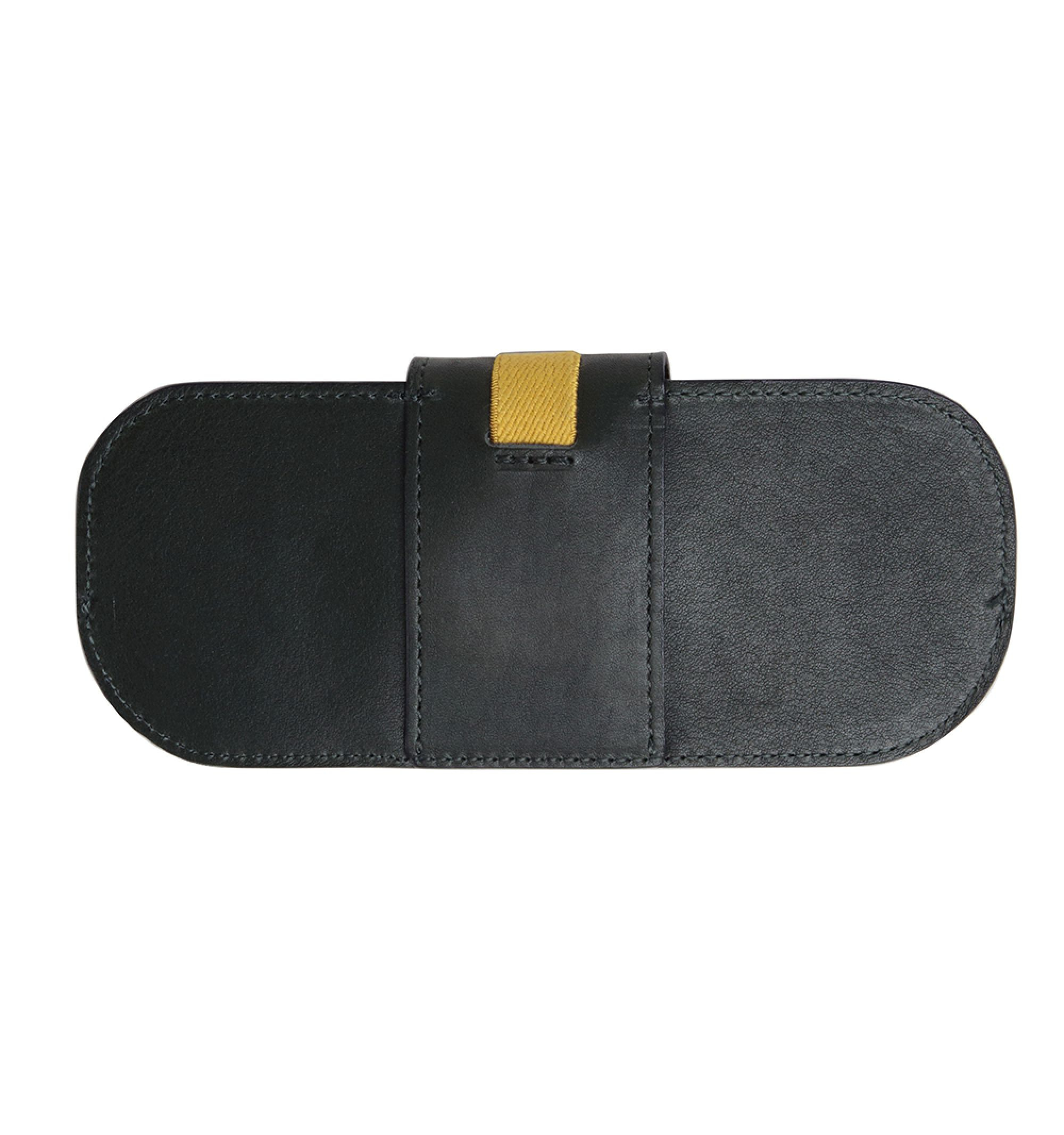 DIFFUSER TOKYO / OIL LEATHER SMART EYEWEAR CASE / DARK GREEN & BROWN