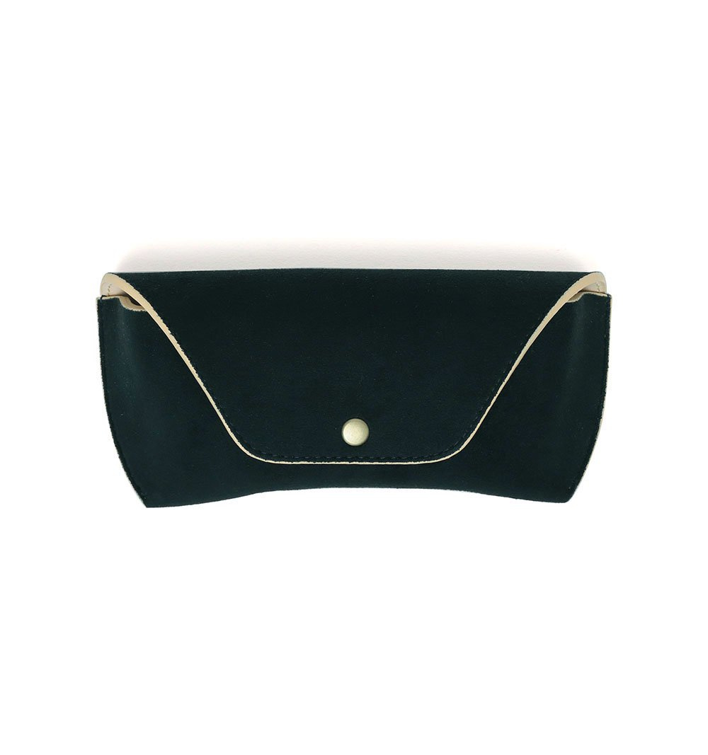 DIFFUSER TOKYO / TECH SUEDE EYEWEAR CASE / BLACK & NATURAL