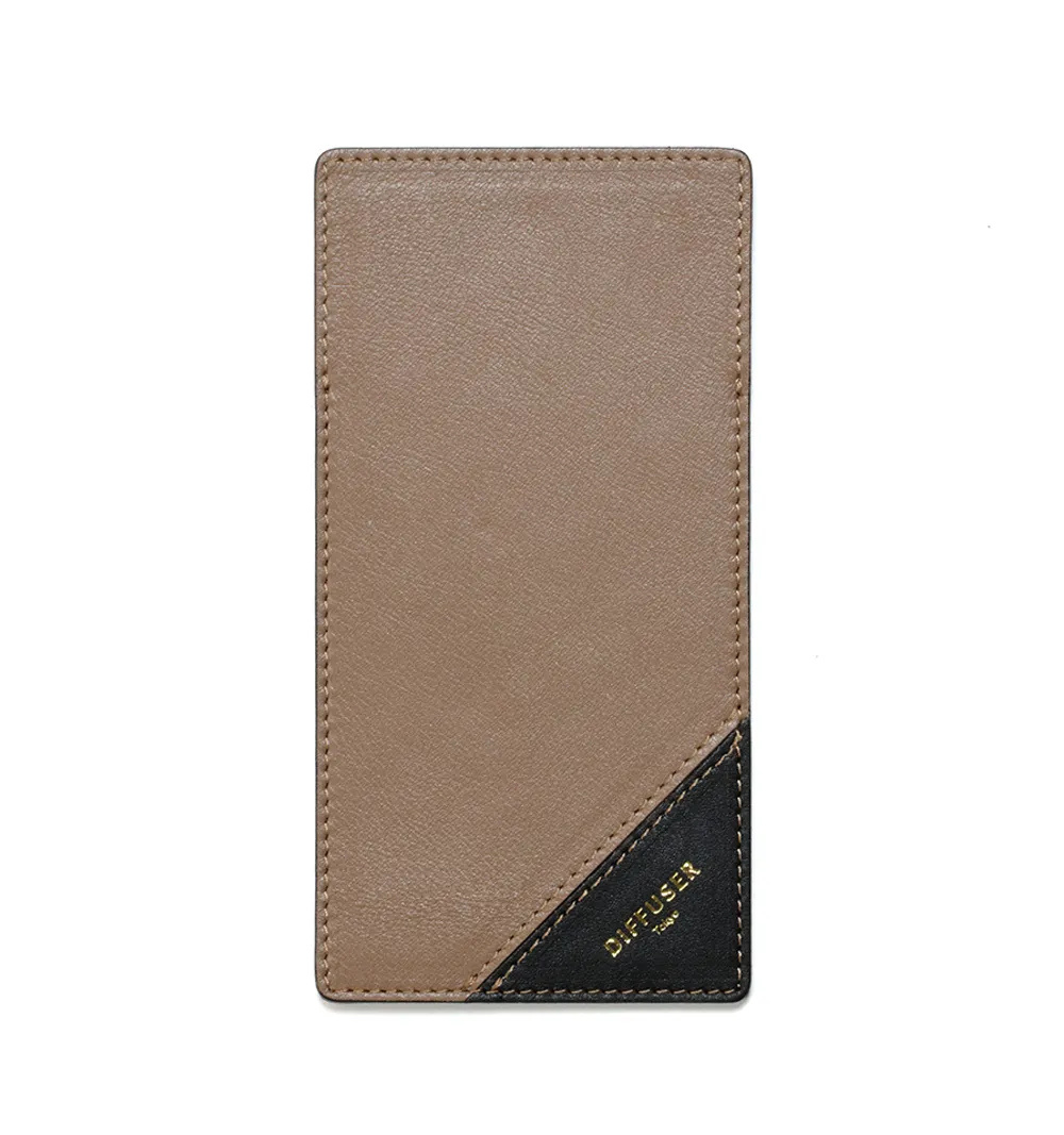 DIFFUSER TOKYO / INNER POCKET EYEWEAR CASE 2 / BEIGE & BLACK
