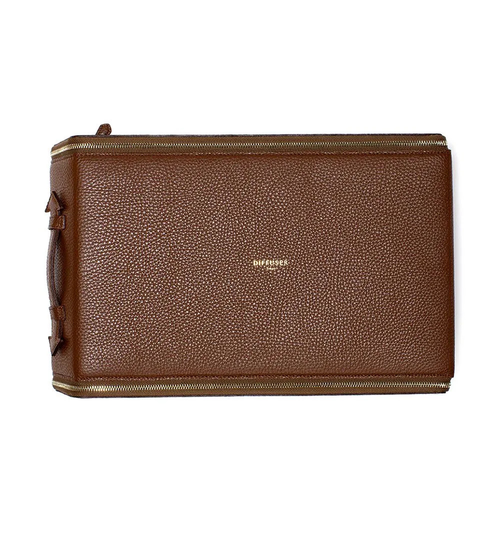DIFFUSER TOKYO / PARALLELOGRAM PRISM STORAGE BOX TYPE 10 / HAZELNUT & GREEN