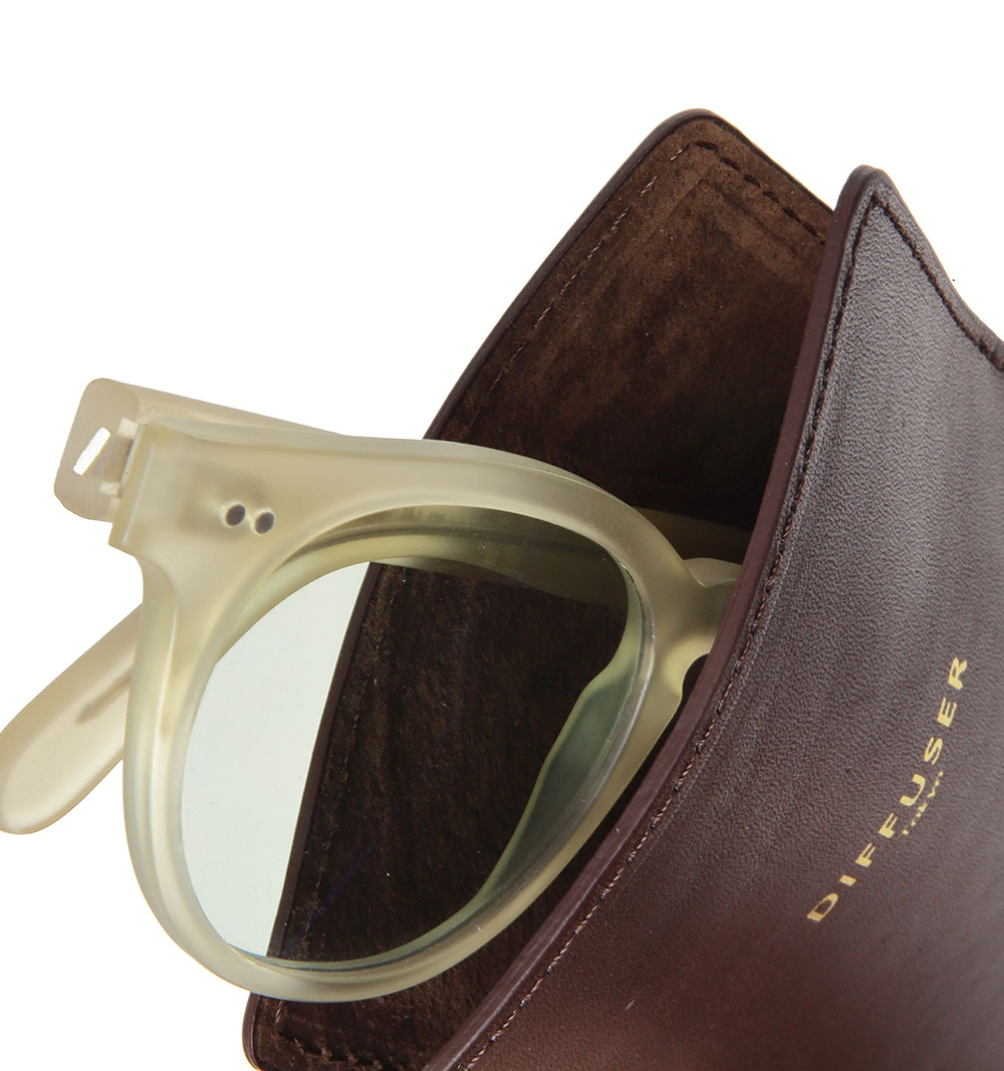 DIFFUSER TOKYO / INNER POCKET EYEWEAR CASE / BROWN & BROWN