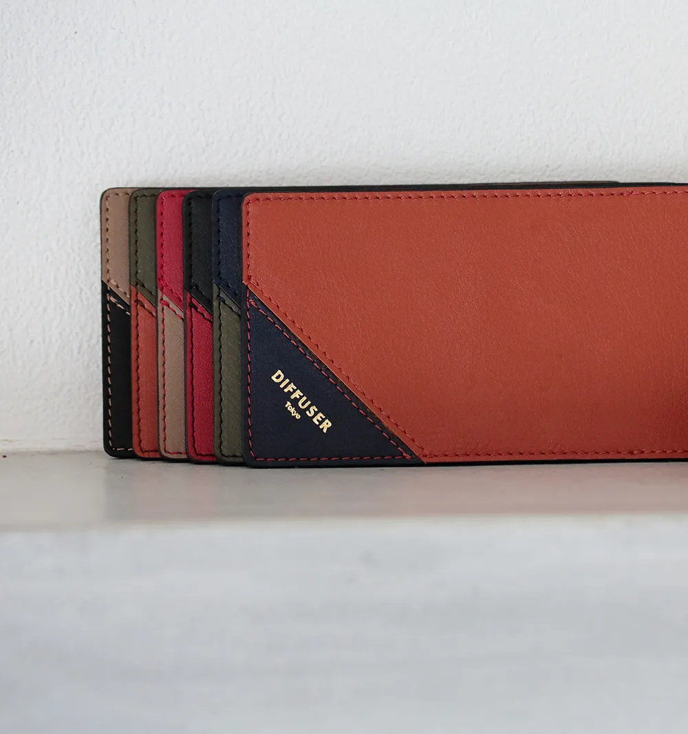 DIFFUSER TOKYO / INNER POCKET EYEWEAR CASE 2 / DARK NAVY & KHAKI